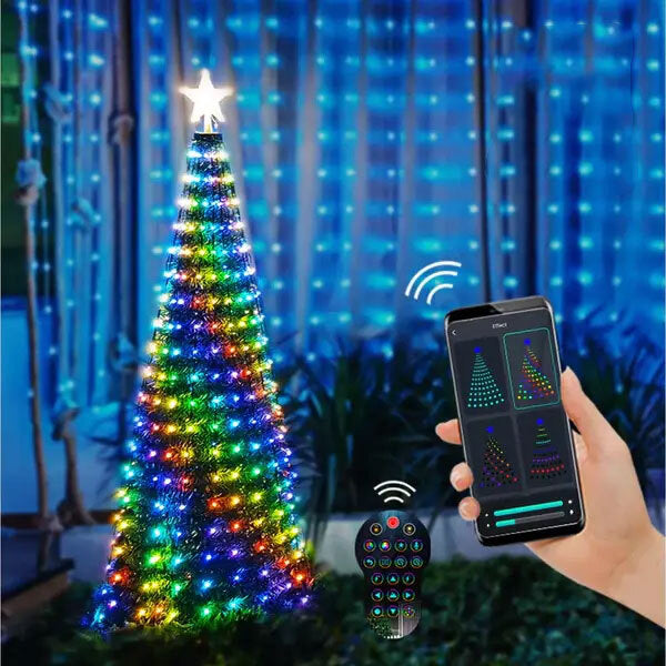 APP Smart DIY Christmas Tree Decoration Light