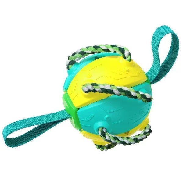 Bite resistant dog toy frisbee soccer