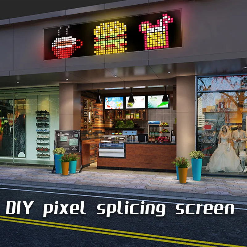 16 in 1 splicing pixel screen