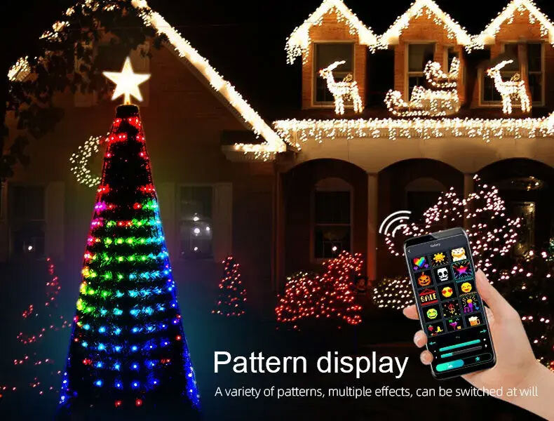 APP Smart DIY Christmas Tree Decoration Light