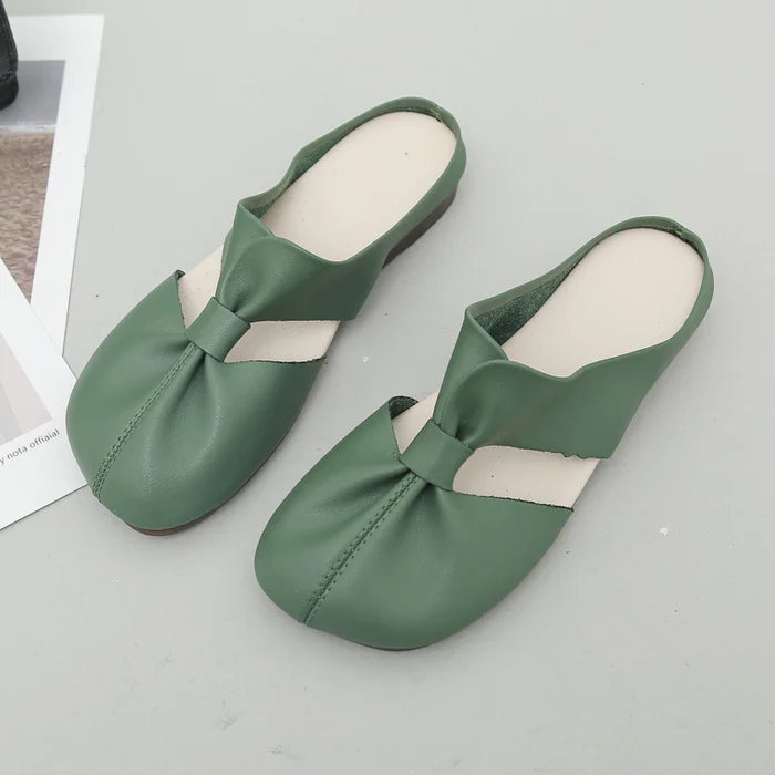 Cut Out Design Flat Mules