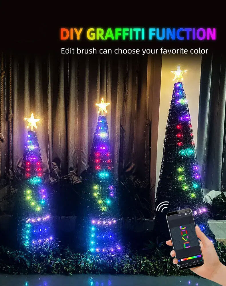 APP Smart DIY Christmas Tree Decoration Light