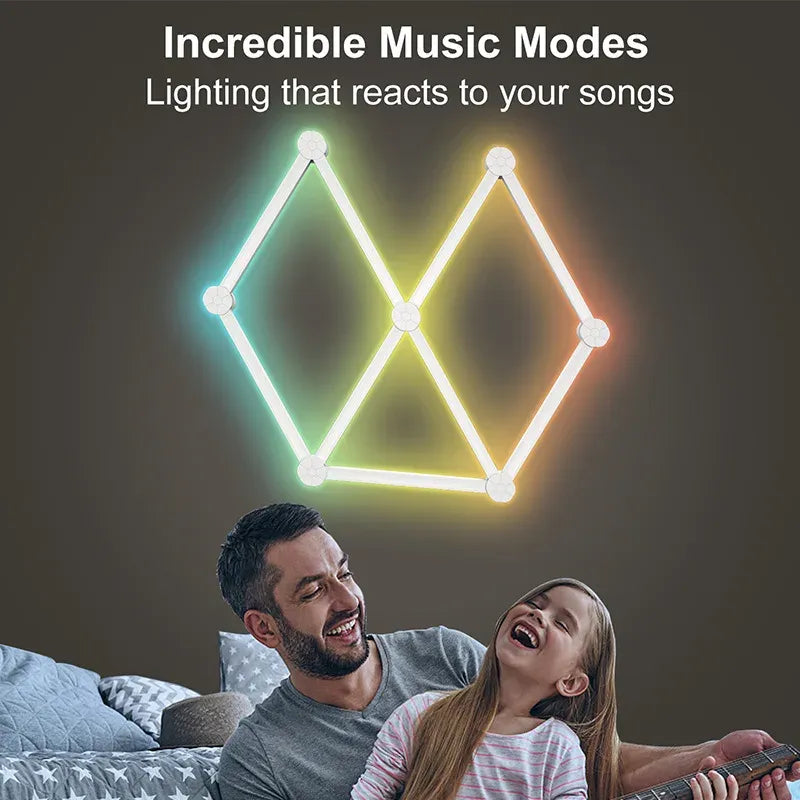 Tuya WIFI RGB colorful splicing wall lamp