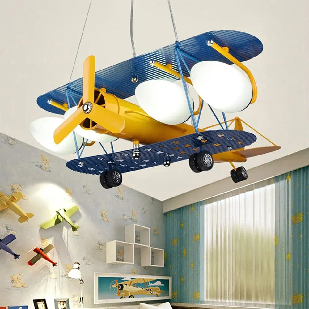 Children's airplane chandelier