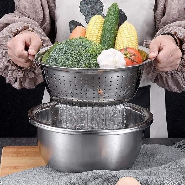 Multifunctional stainless steel basin