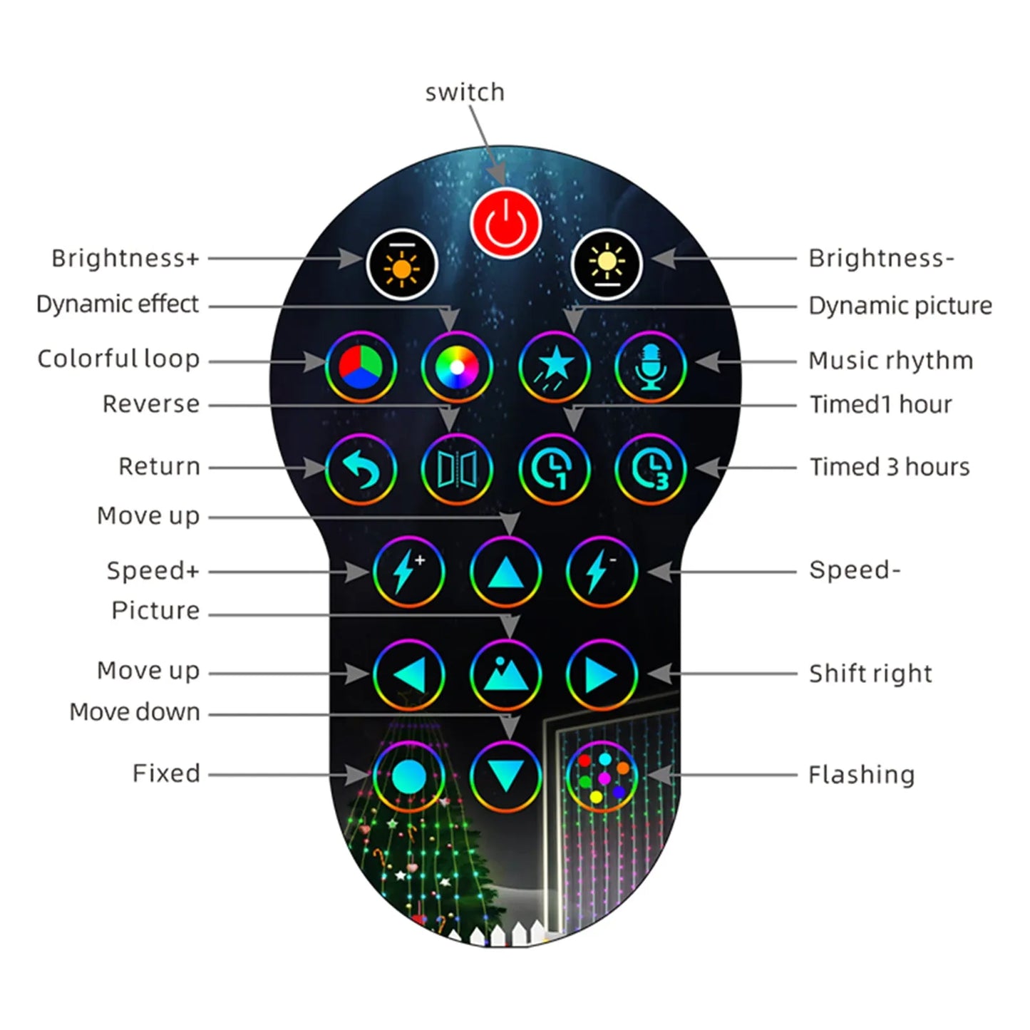 APP Smart DIY Christmas Tree Decoration Light