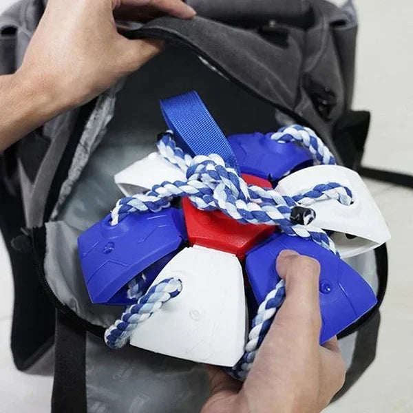 Bite resistant dog toy frisbee soccer