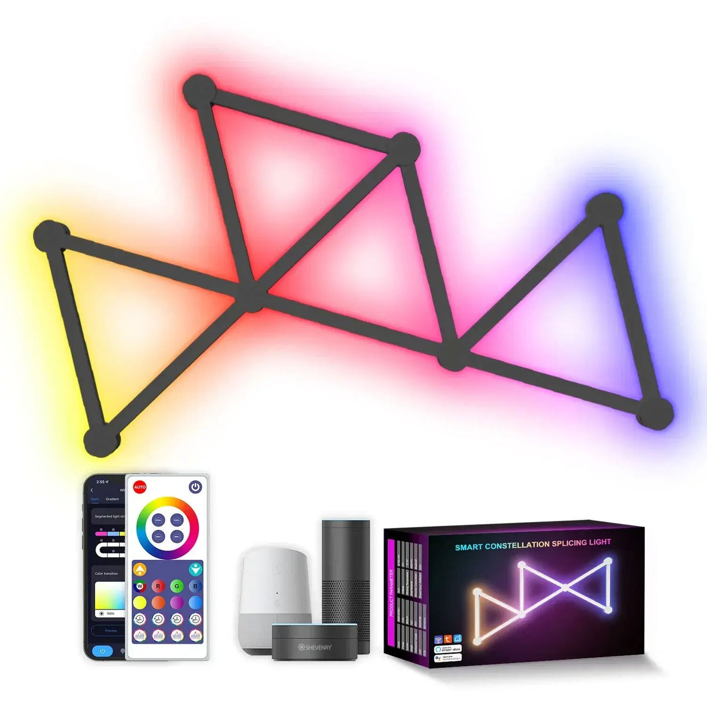 Tuya WIFI RGB colorful splicing wall lamp