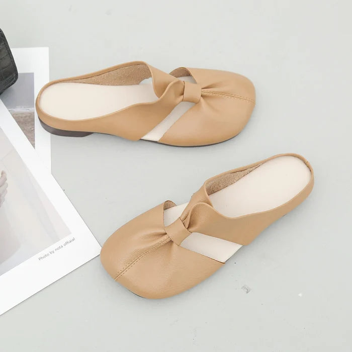 Cut Out Design Flat Mules