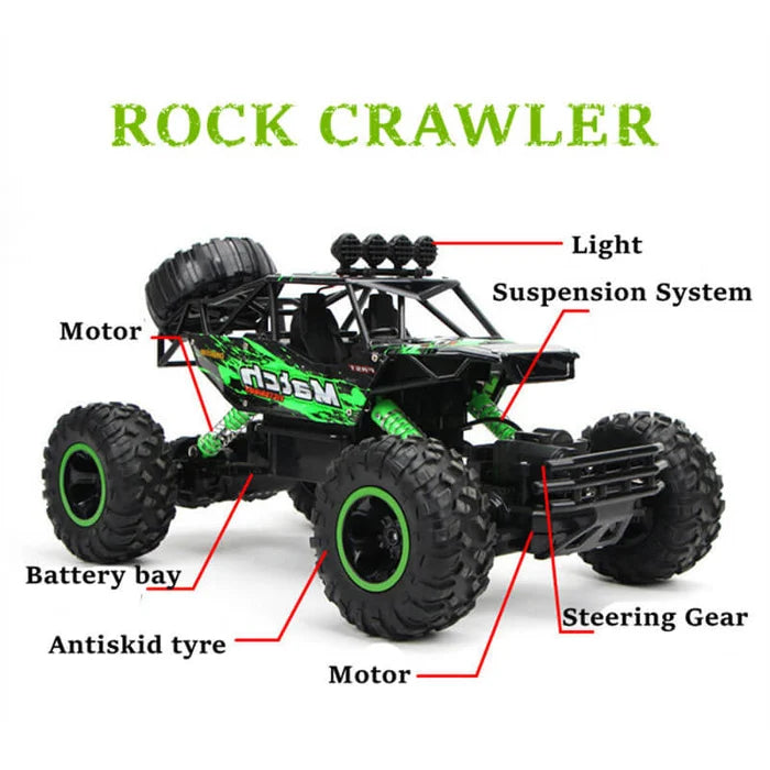 Remote Control Car 4x4 Monster Truck Rock Crawler 2.4G Off-Road Climbing Car