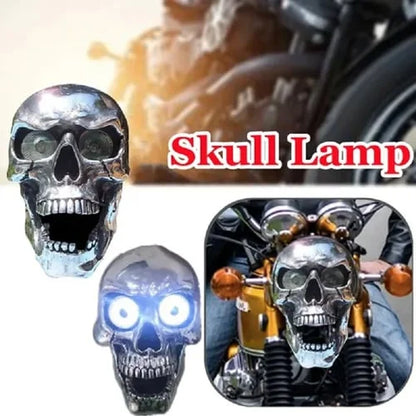 Motorcycle LED Skull Headlamp Harley Honda Yamaha