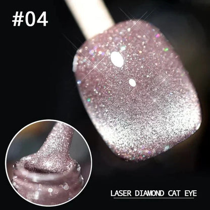 Laser Diamond Cat Eye Nail Polish