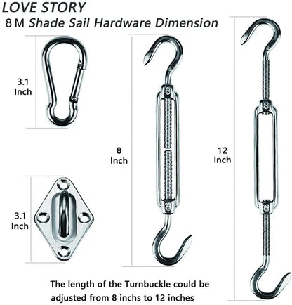 Shade sail Hardware Kit