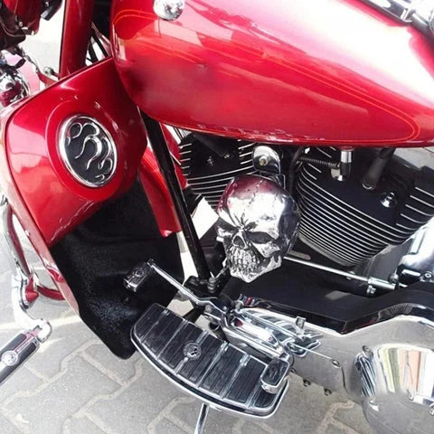 Motorcycle Skull Horn Cover