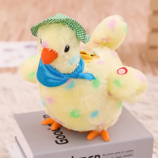 Electric crazy plush chicken