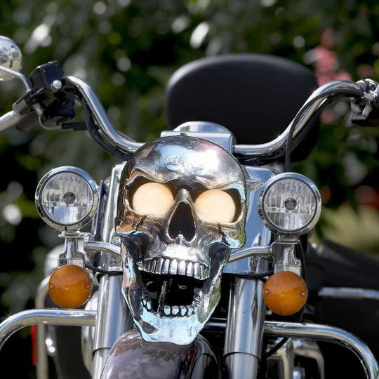 Motorcycle LED Skull Headlamp Harley Honda Yamaha