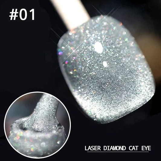 Laser Diamond Cat Eye Nail Polish