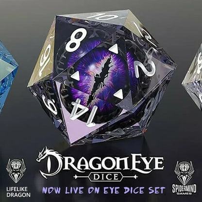 Lifelike Green Dragon Eye Dice