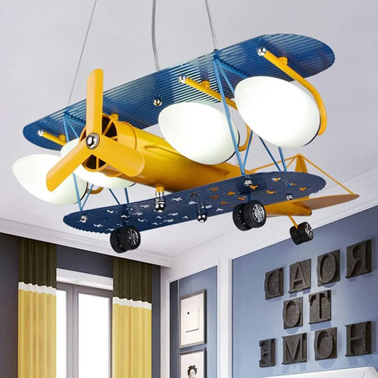 Children's airplane chandelier