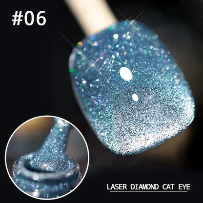 Laser Diamond Cat Eye Nail Polish