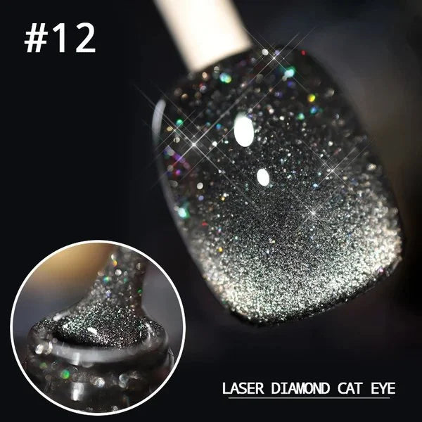 Laser Diamond Cat Eye Nail Polish