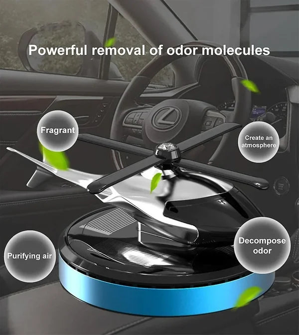 Metal Solar Helicopter Air Freshener