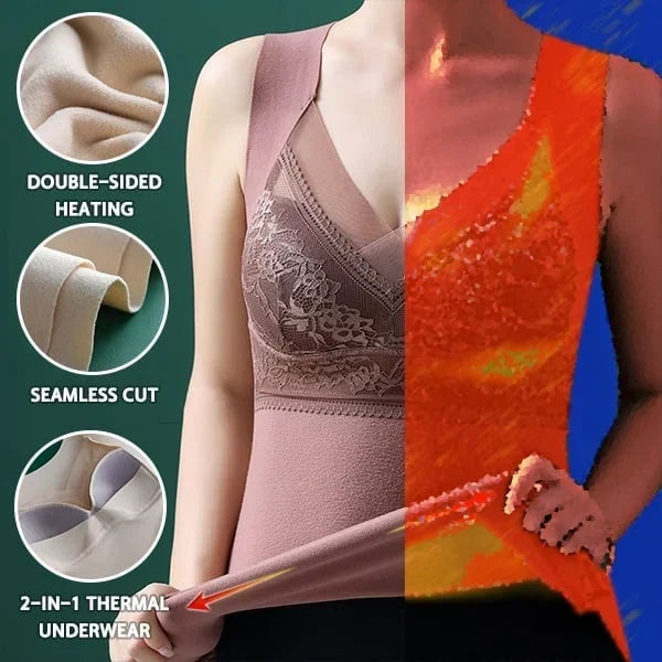 Built-in Bra Thermal Underwear