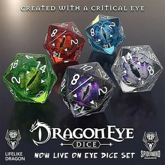 Lifelike Green Dragon Eye Dice