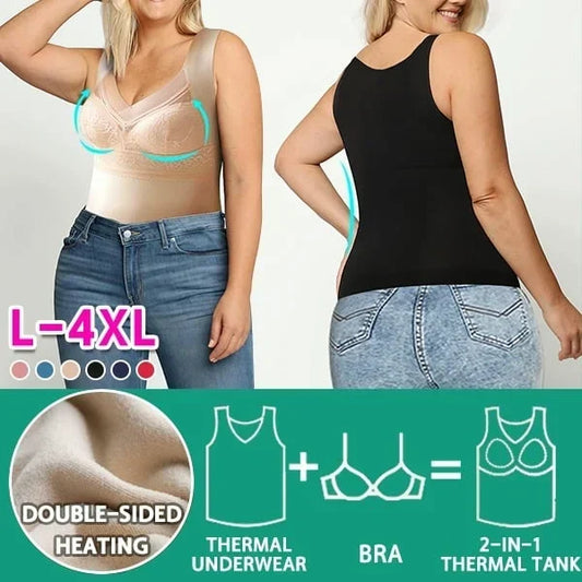 Built-in Bra Thermal Underwear