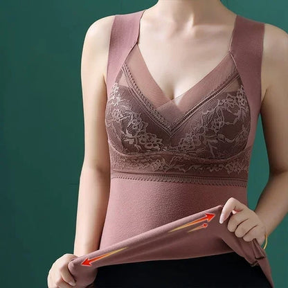 Built-in Bra Thermal Underwear